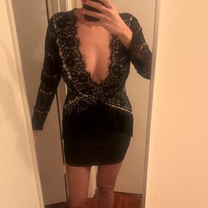 Elegant Black Lace Dress